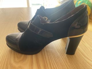 Botines Pitillos Talla 38 Negro