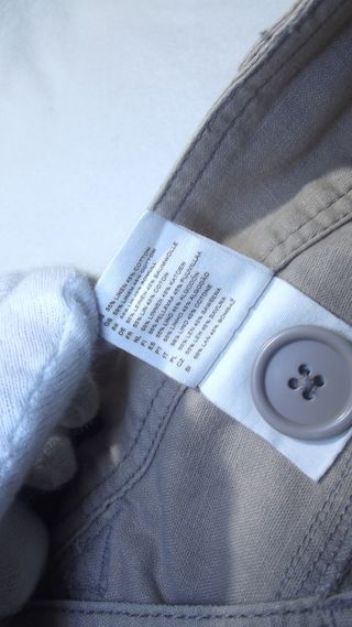 H&M Pantalone Donna Beige M Dritto Lino Primavera