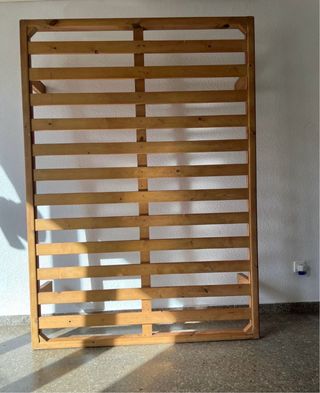 Somier de matrimonio de madera