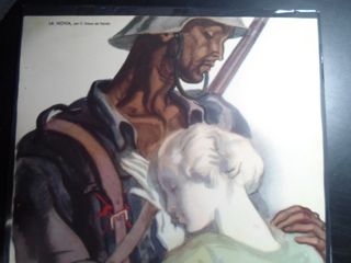 Litografía Antigua Guerra Civil S. Tejada 1940