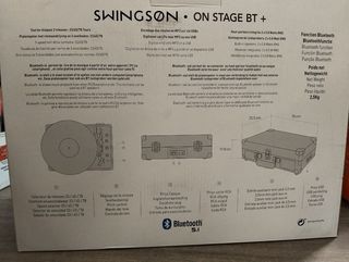 Tocadiscos Bluetooth Swingson On Stage Negro