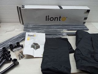 lionto Letto per Cani con Tetto, (S) 90x65x85 cm Nero