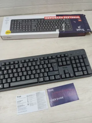 Teclado Inalámbrico Trust ODY II QWERTY Negro