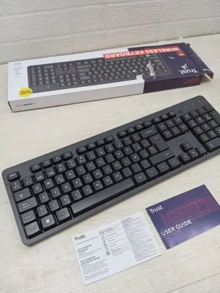 Teclado Inalámbrico Trust ODY II QWERTY Negro