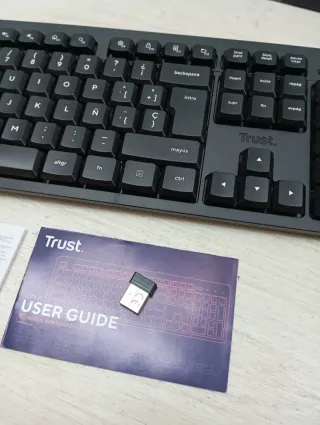 Teclado Inalámbrico Trust ODY II QWERTY Negro