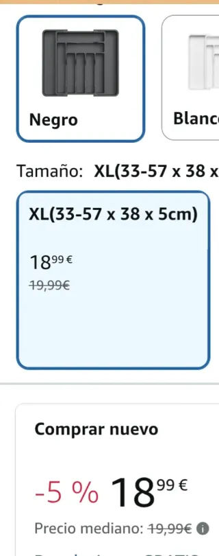 Organizador de cubiertos extensible