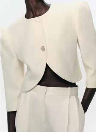 Chaqueta Zara mangas abullonadas