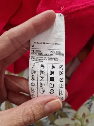 Jersey Benetton Lana Fucsia Talla M