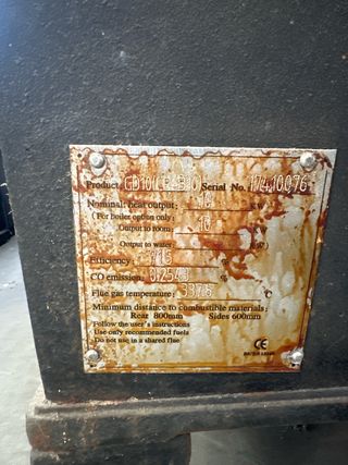 chimenea de hierro fundido