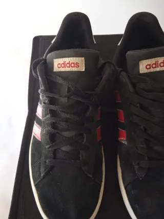 Zapatillas Adidas Negras/Granate Talla 43.5