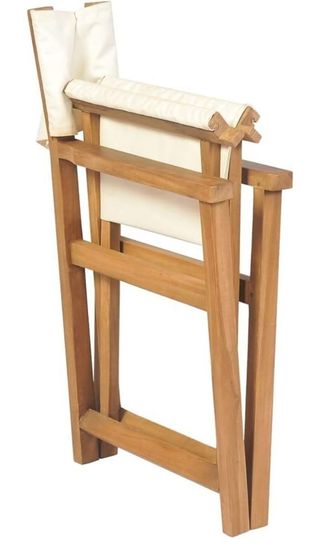 Silla de director plegable madera maciza de teca
