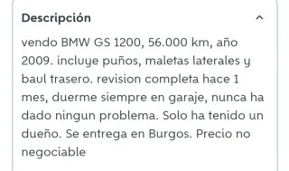 BMW GS1200 Adventure Moto