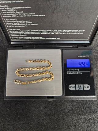 Pulsera Oro 18K Cordón Salomónico 4.4gr 20cm