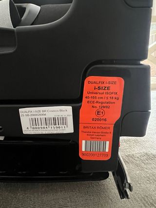 Silla Coche Britax Römer Dualfix i-Size + Reductor