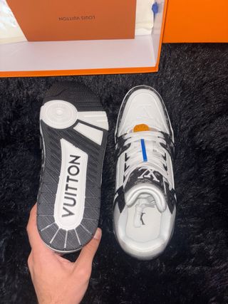 Scarpe Louis Vuitton Grigio Bianco