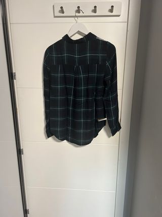 Camisa cuadros mujer encaje