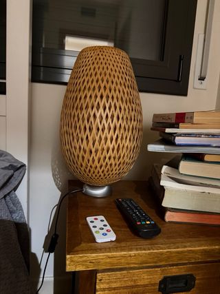 Lámpara de mimbre Ikea
