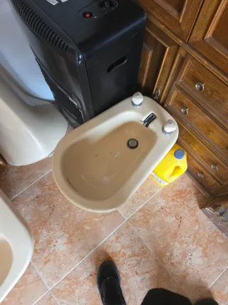 Lavamanos doble vintage color crema