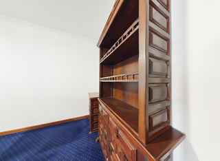 Alacena vintage madera maciza vitrina