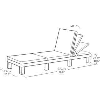 Keter Daytona Deluxe-Sdraio da Giardino