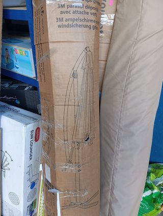 Sombrilla da giardino pieghevole verde da 300 cm di VOUNOT