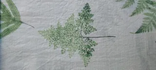 4 Cortinas Ikea Estampado Helechos