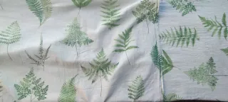 4 Cortinas Ikea Estampado Helechos