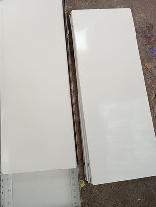 Estantería metálica blanca 5 baldas