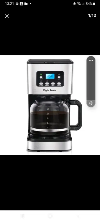 Cafetera Goteo Taylor Sweden Nueva