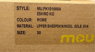 Botas MOU niña beige talla 30 pero dan número