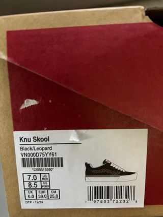 Vans Knu Skool Leopard Taglia 39
