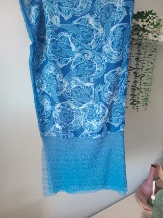 Pañuelo Desigual Azul y Blanco
