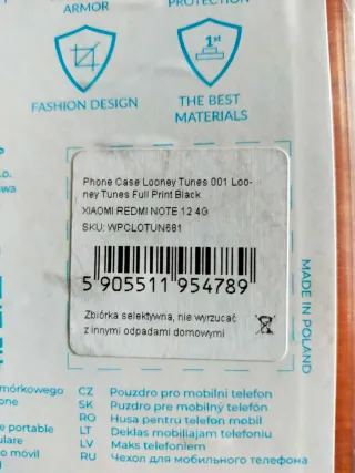 Funda móvil Looney Tunes XIAOMI REDMI NOTE 12  4G