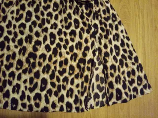 Vestido largo estampado leopardo