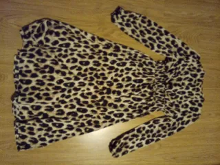 Vestido largo estampado leopardo