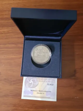 Medalla Plata Rey Felipe VI 19J 2014