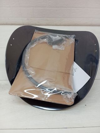 Cesta porta leñas metal negra