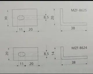 Lote 4 garras fijación altavoz MONACOR