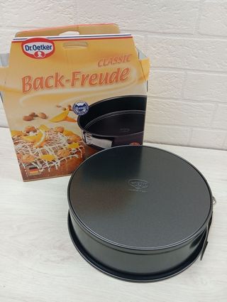 Molde Desmontable de 24 cm, Acero aleado, Negro