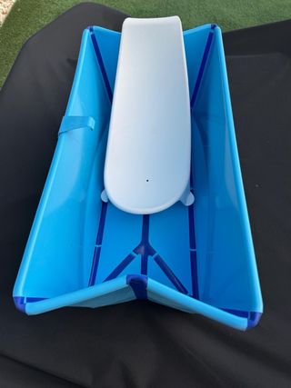 Bañera Bebé Plegable Azul