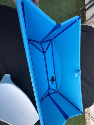 Bañera Bebé Plegable Azul