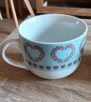 Juego de 2 Tazas Desayuno Corazones