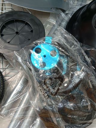 AKTIVE Barbacoa carbón portátil redonda 46x89 cm