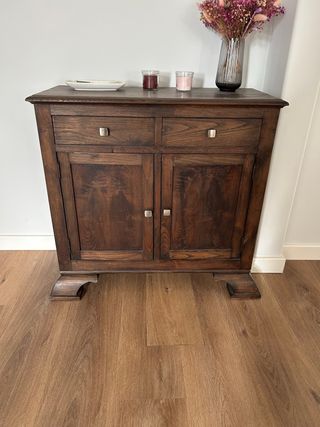 Aparador recibidor madera maciza restaurado