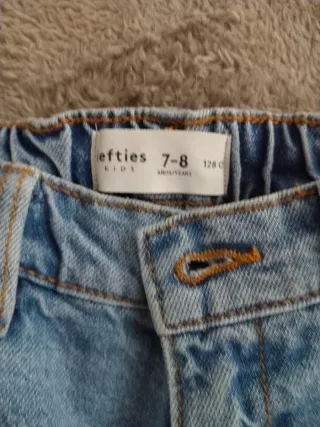 Shorts vaqueros niña Stitch