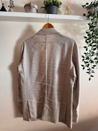 Americana Zara Lino Beige Talla L