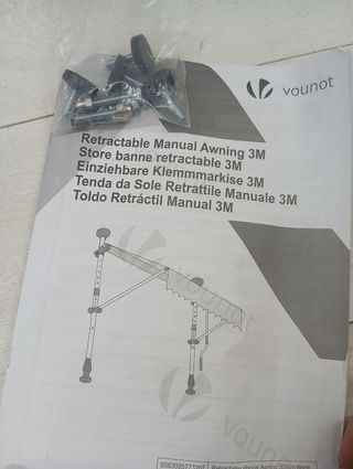 Tessuto per tenda da sole arrotolabile esterno con altezza regolabile