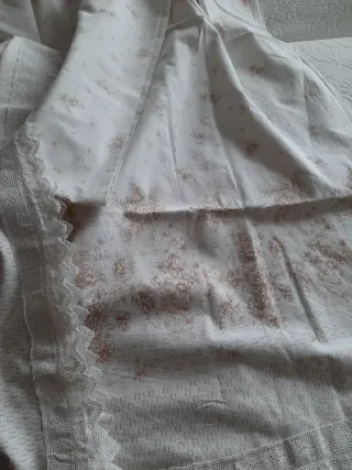 Lenzuolo singolo con bordo pizzo