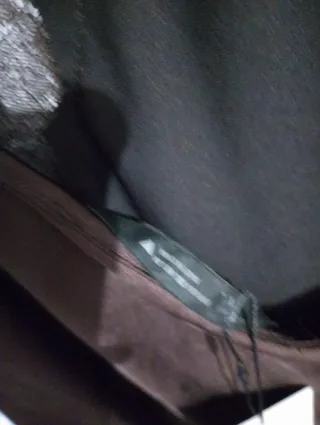 Vestido lencero Zara marrón XXL