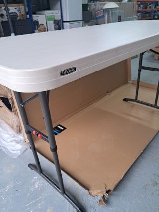 Lifetime Mesa Plegable portátil 183x76 cm